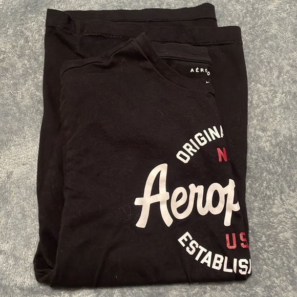 AEROPOSTALE MENS LARGE BLACK TSHIRT - Picture 4 of 4